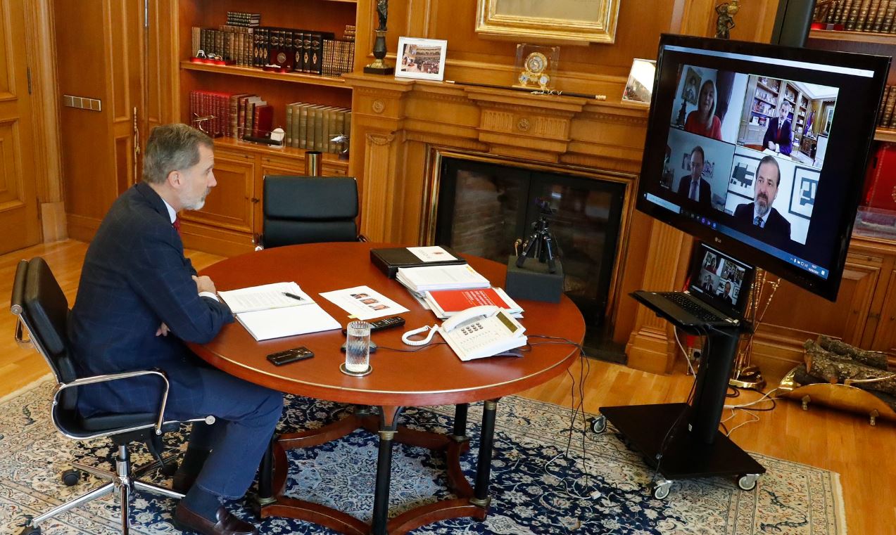 La Alianza de la Sanidad Privada Española expone al Rey por videoconferencia su implicación en la crisis del COVID-19