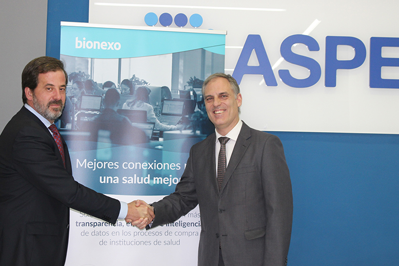 ASPE firma un acuerdo de colaboración con Bionexo Ibérica para fomentar la innovación en el sector salud