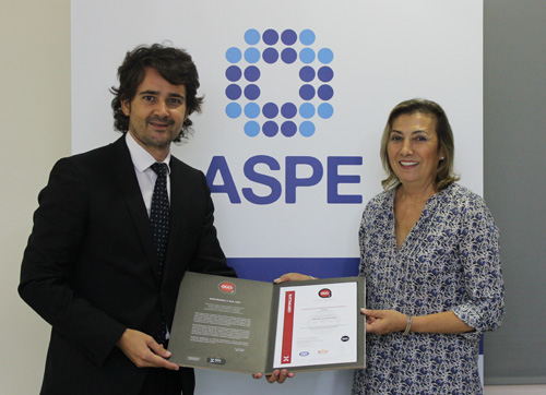 ASPE recibe la certificación ISO 9001